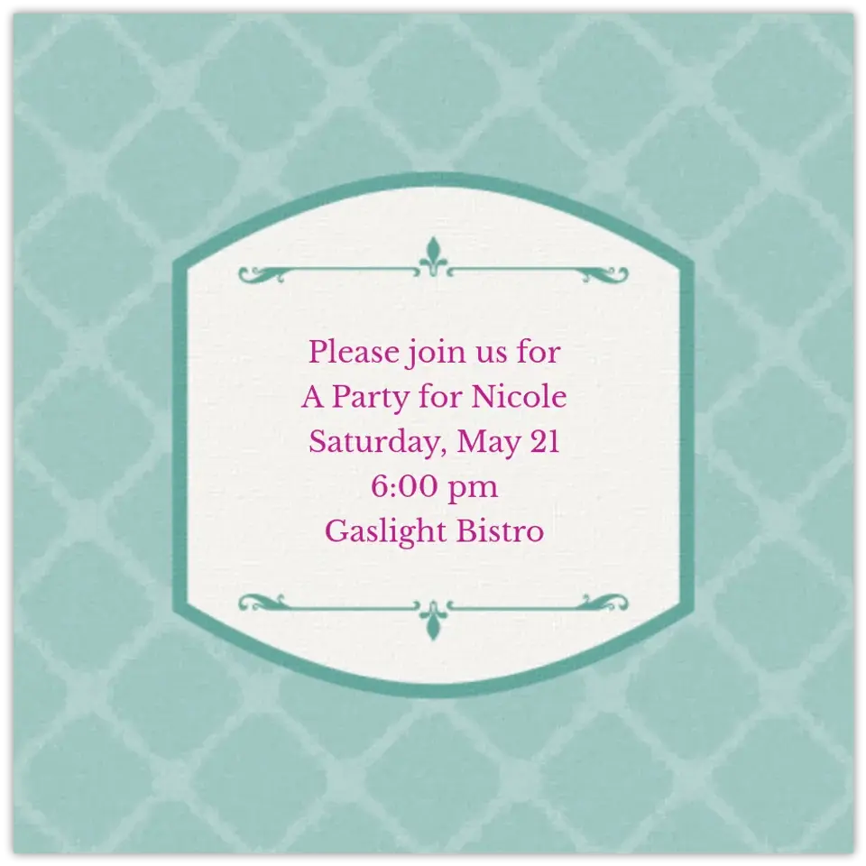 Elegant Pattern card