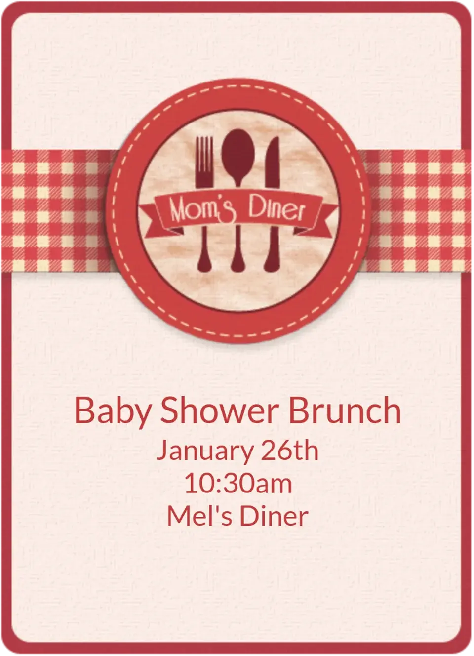 Retro Diner card
