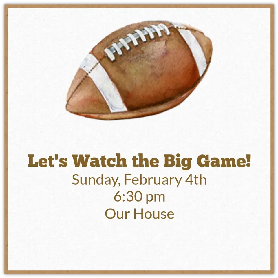 Pigskin card
