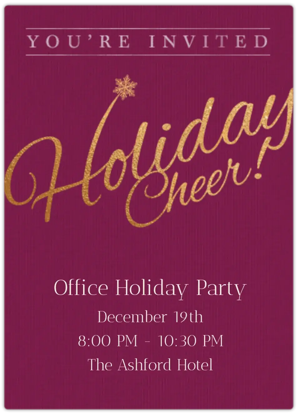 Holiday Cheer card