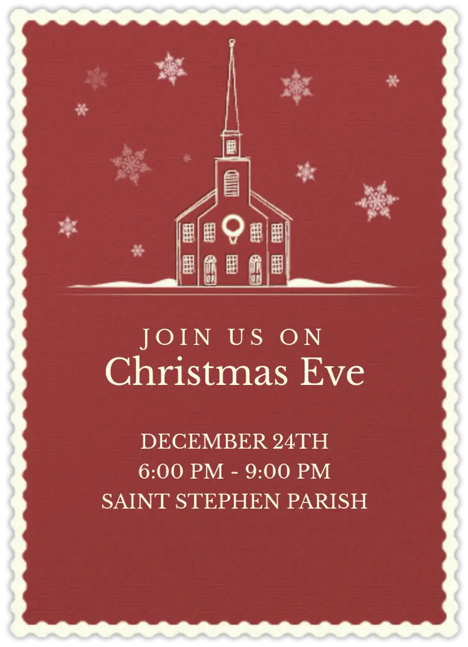 Christmas Church card