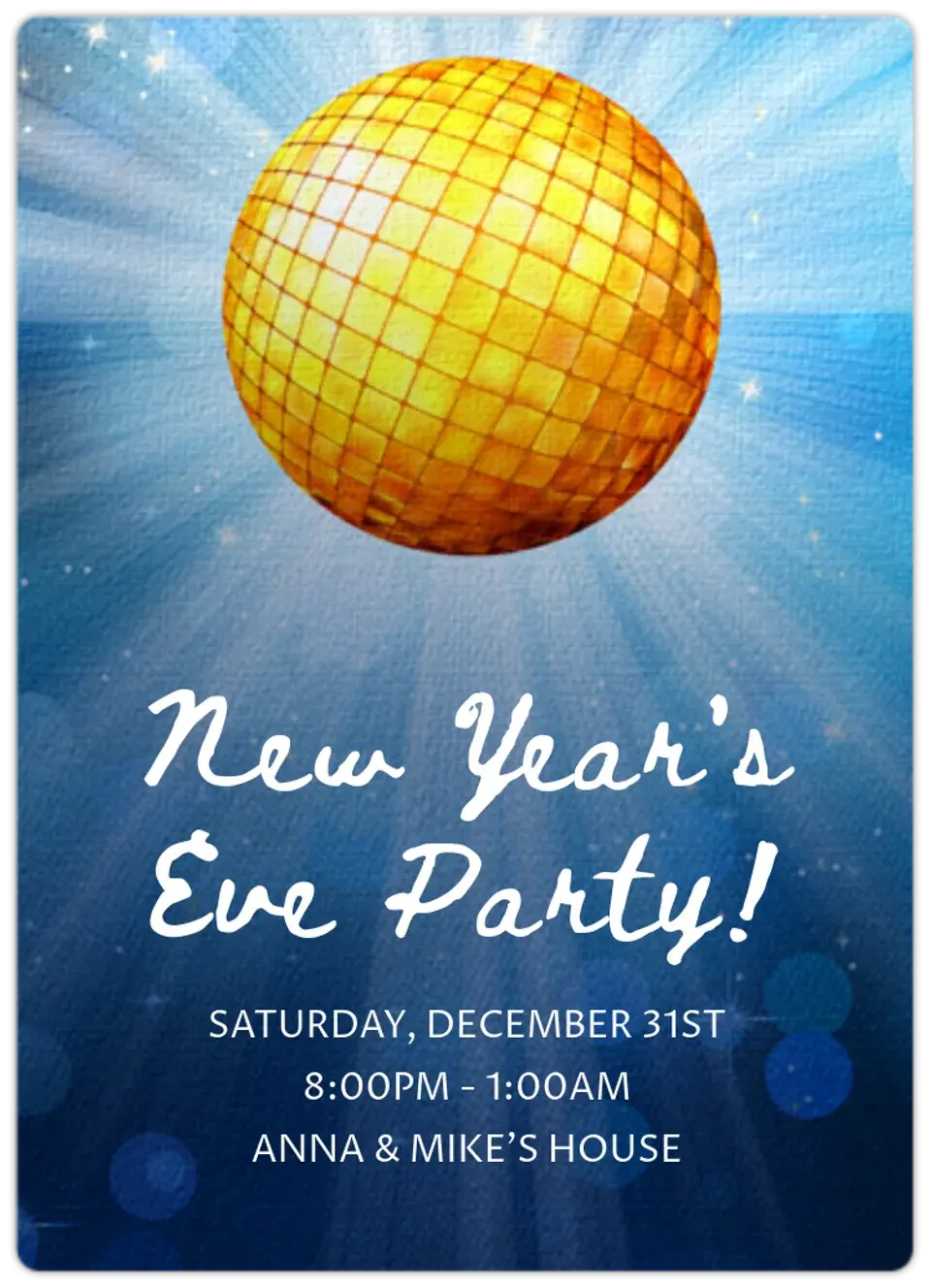 Disco card