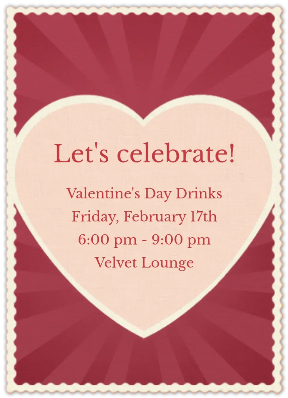 Valentine Heart card