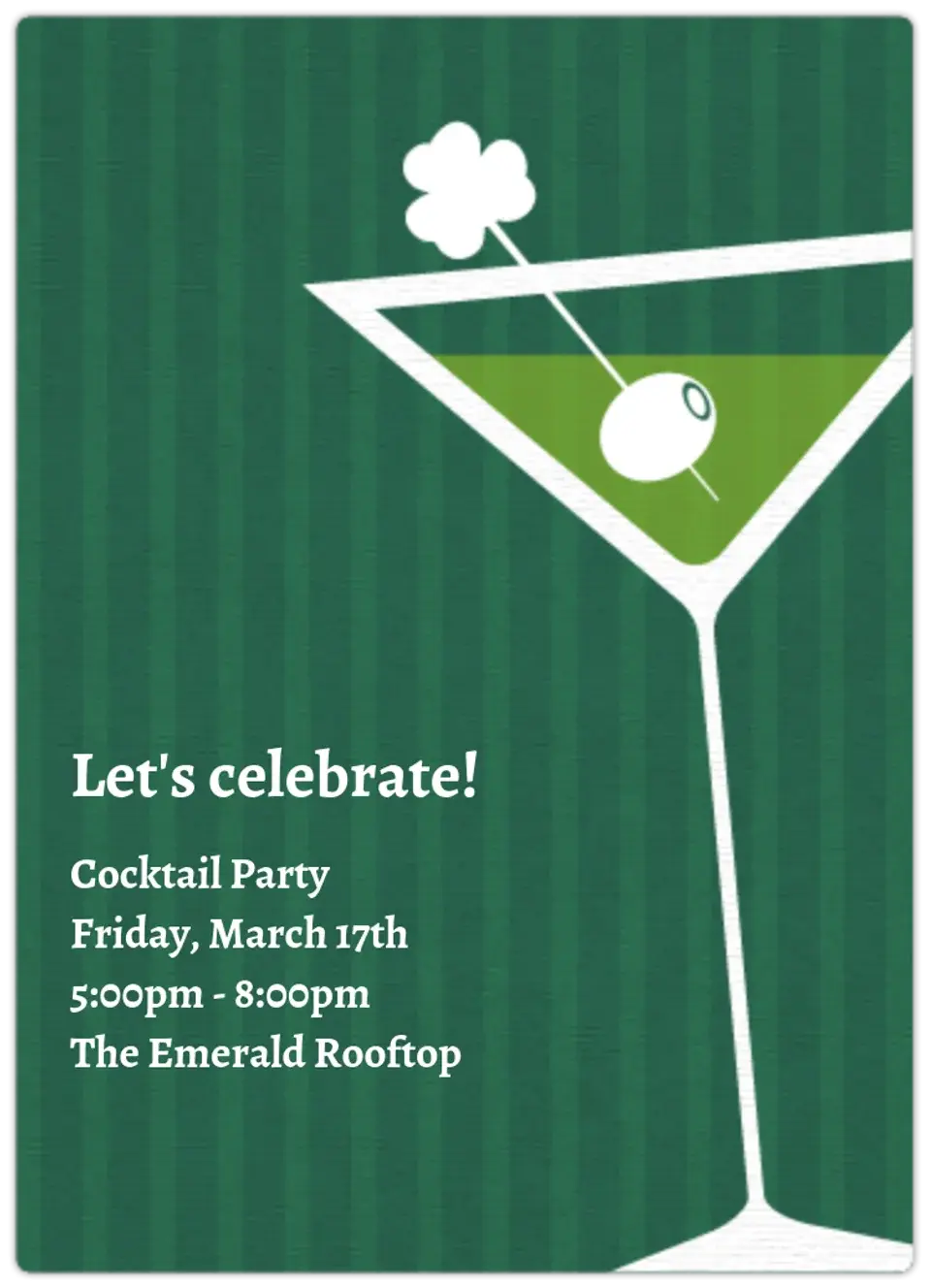Irish Martini card image