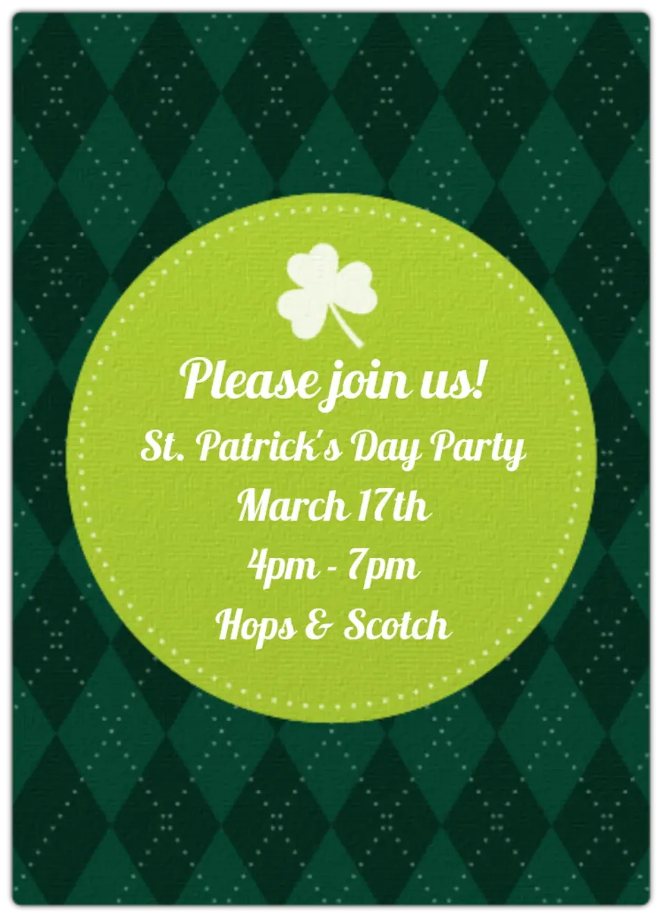 Classic St. Patrick's Day card