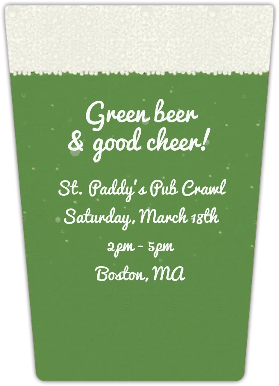Pint of Beer card