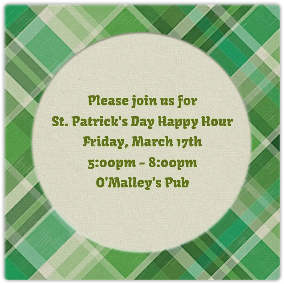 St. Paddy's Day card