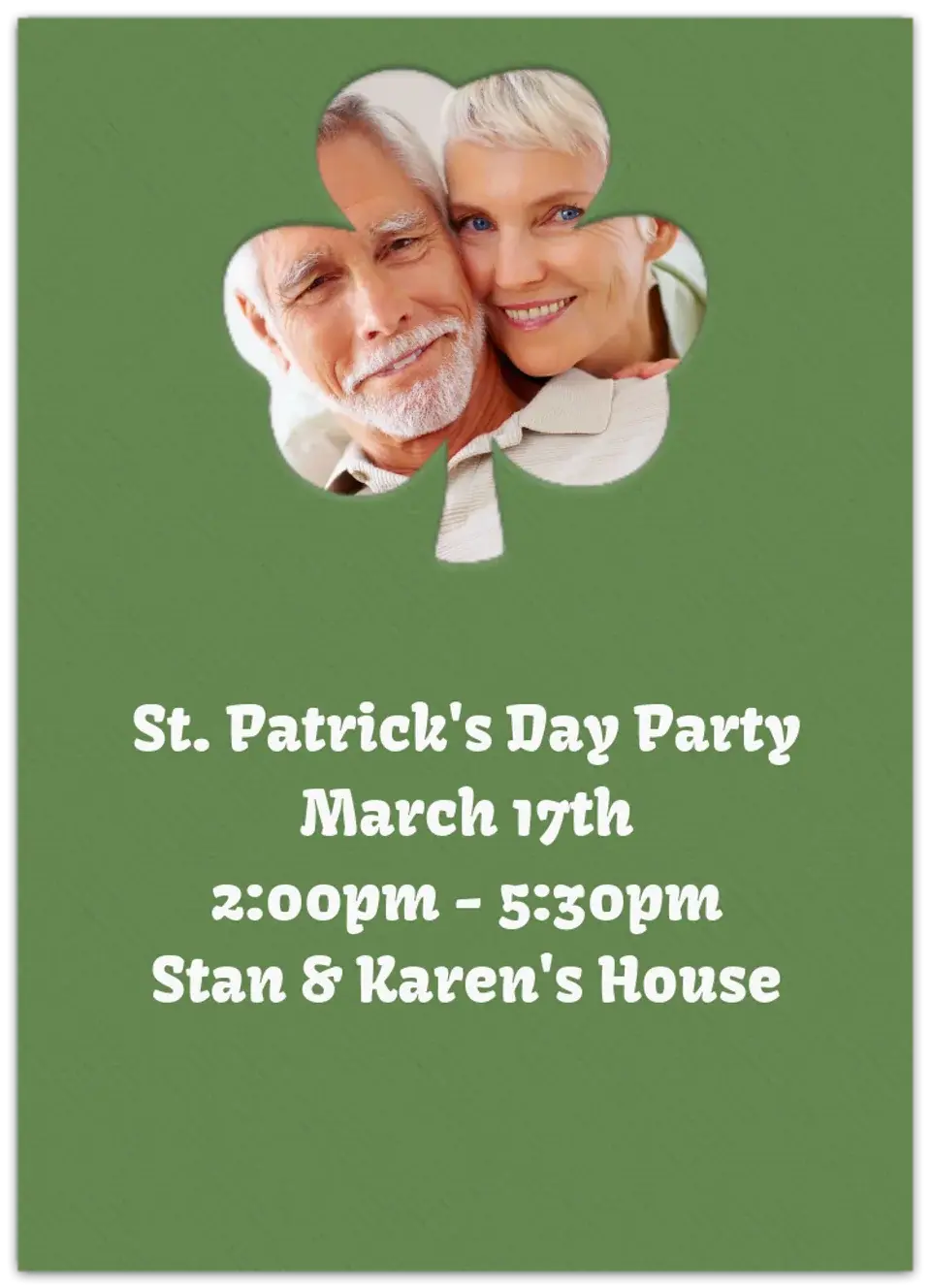 Shamrock Frame card