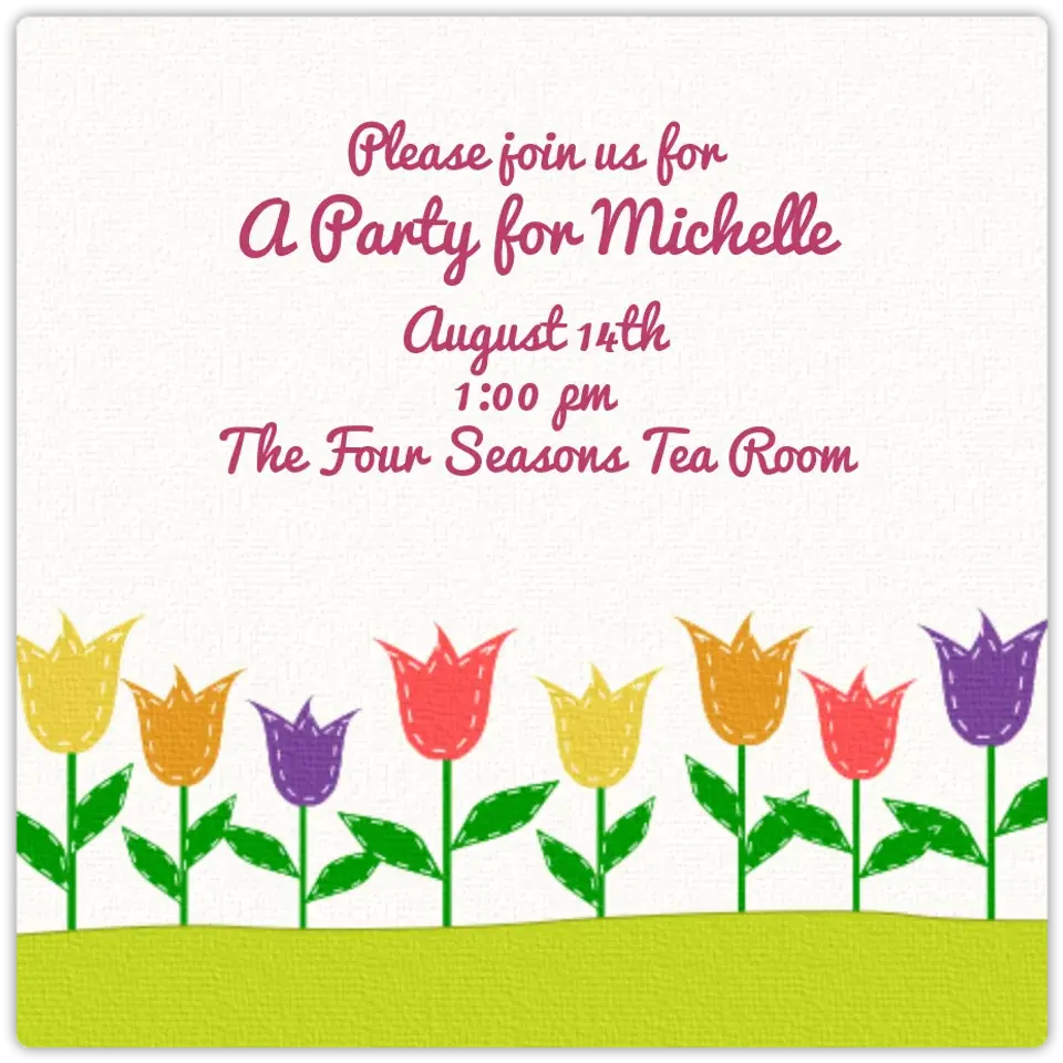 Spring Tulips card