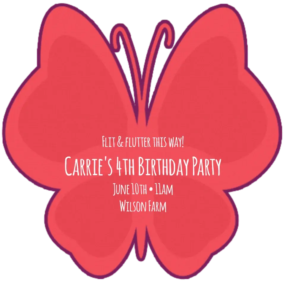 Butterfly card