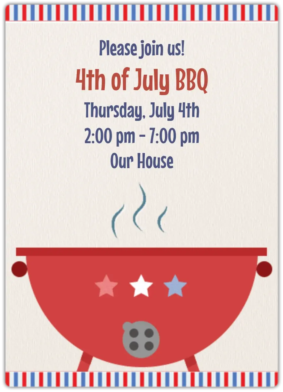 American Cookout card