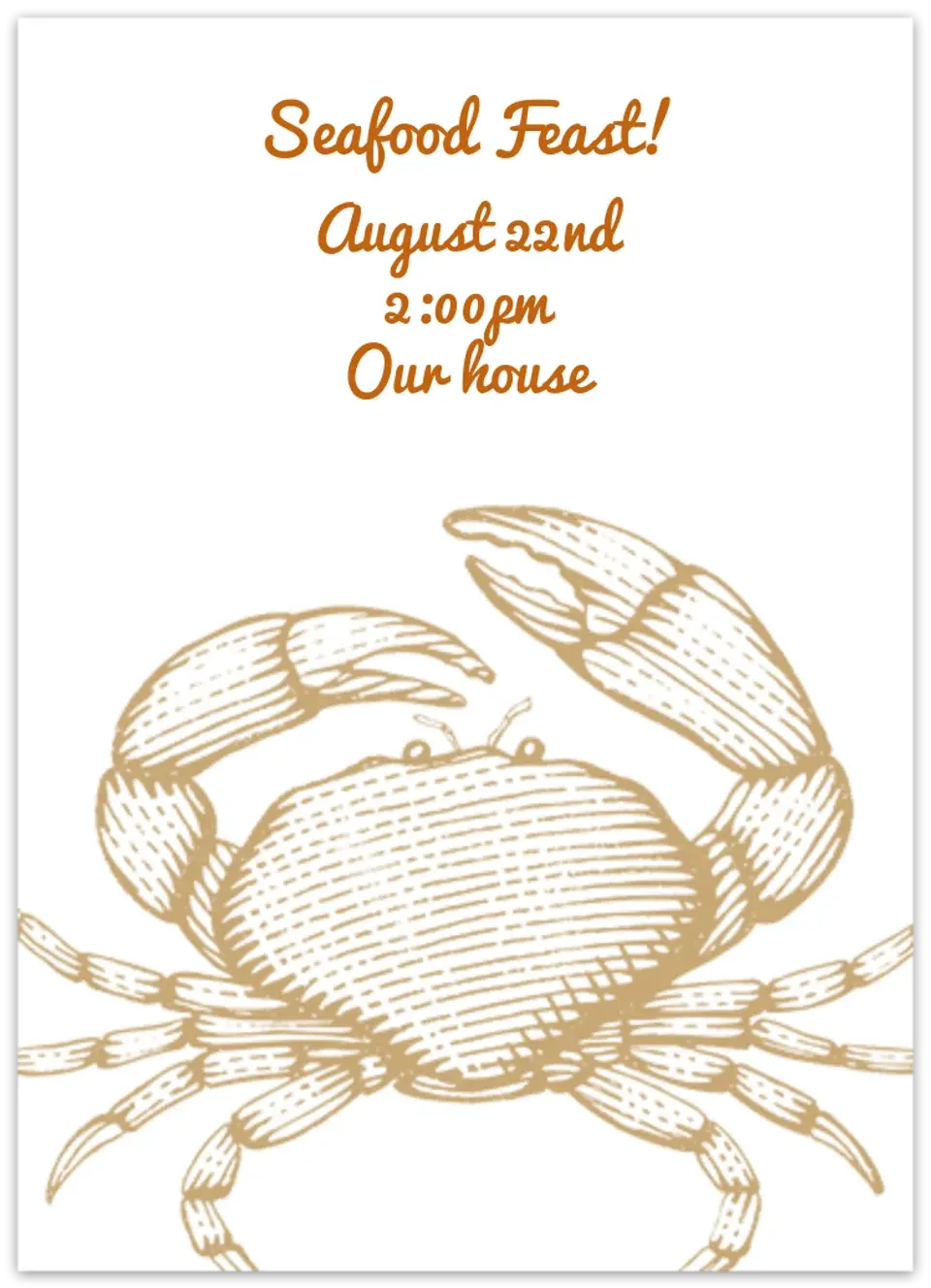 Beach Crab card
