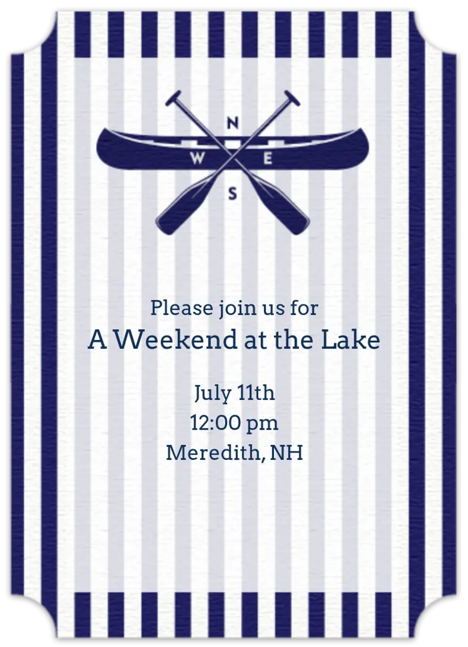 Nautical Canoe card