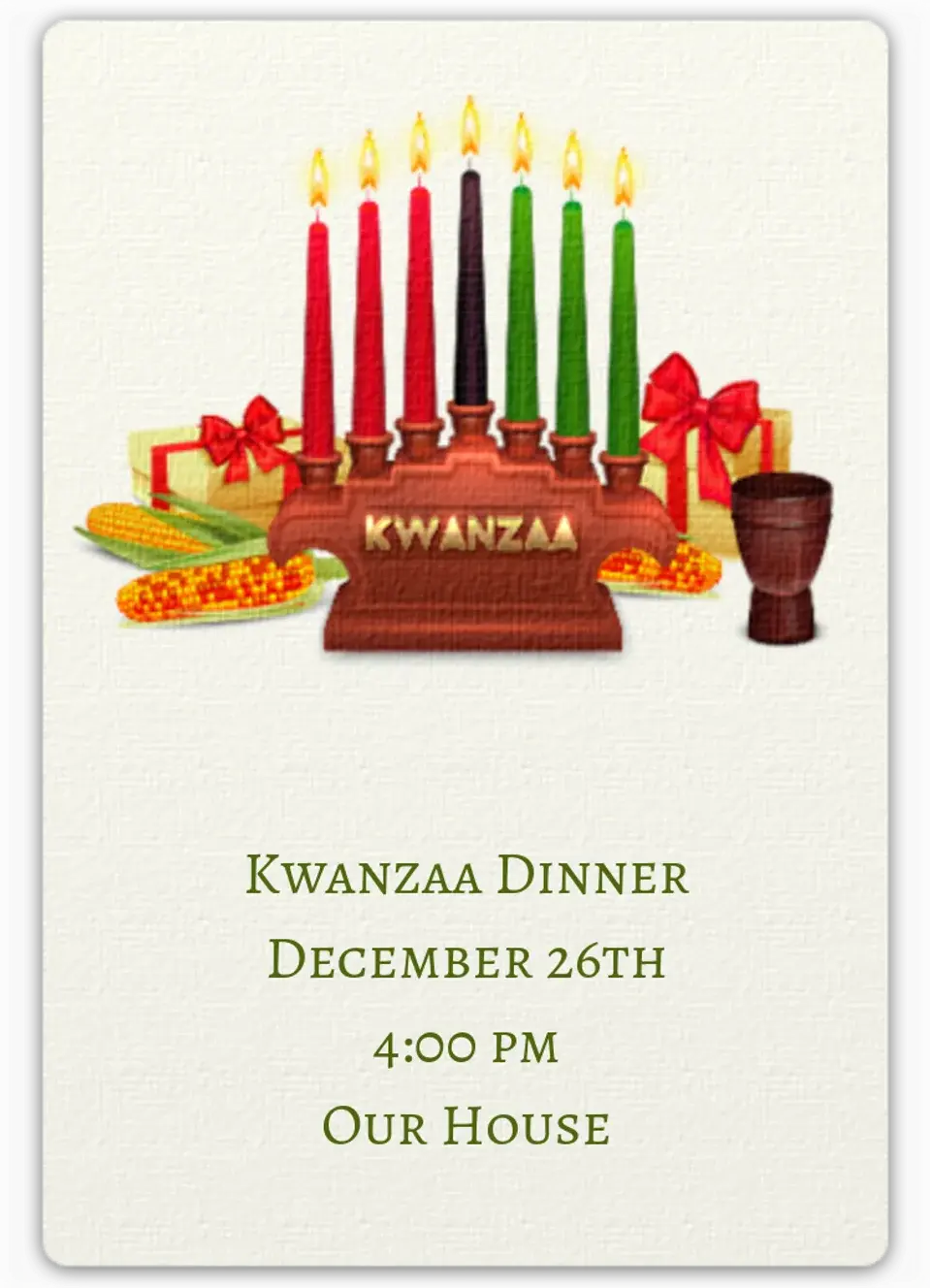Kinara Candles card