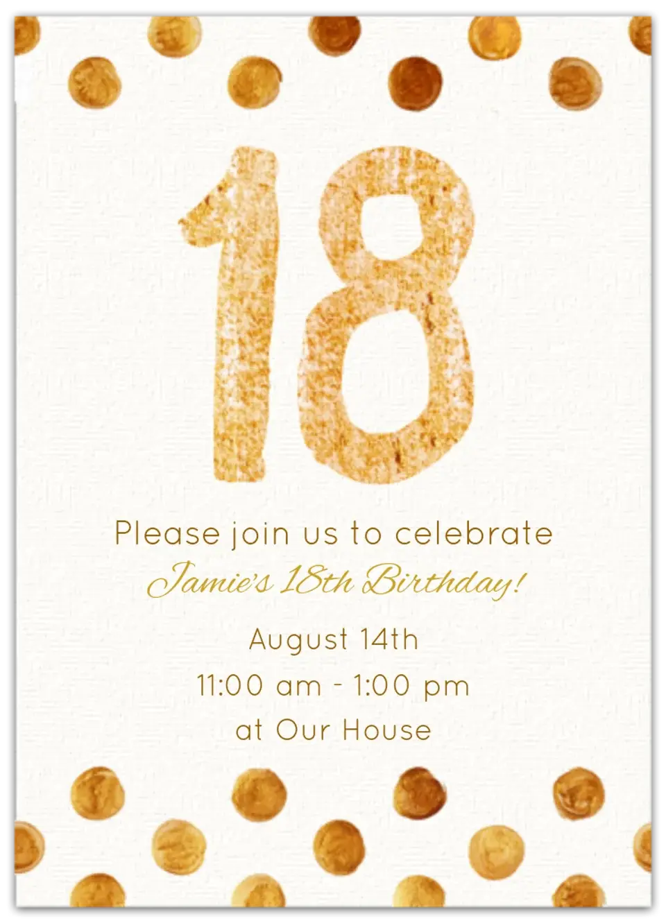 Golden 18 card