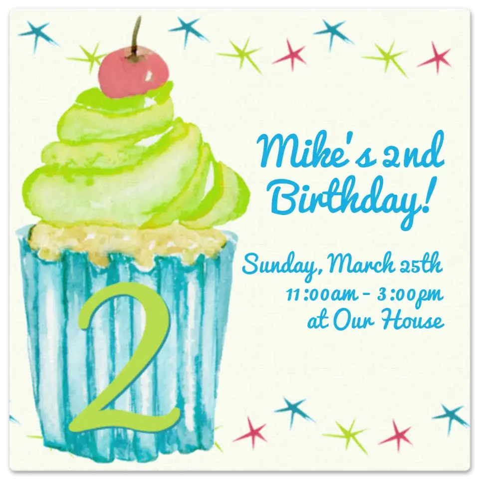 Second Cupcake card