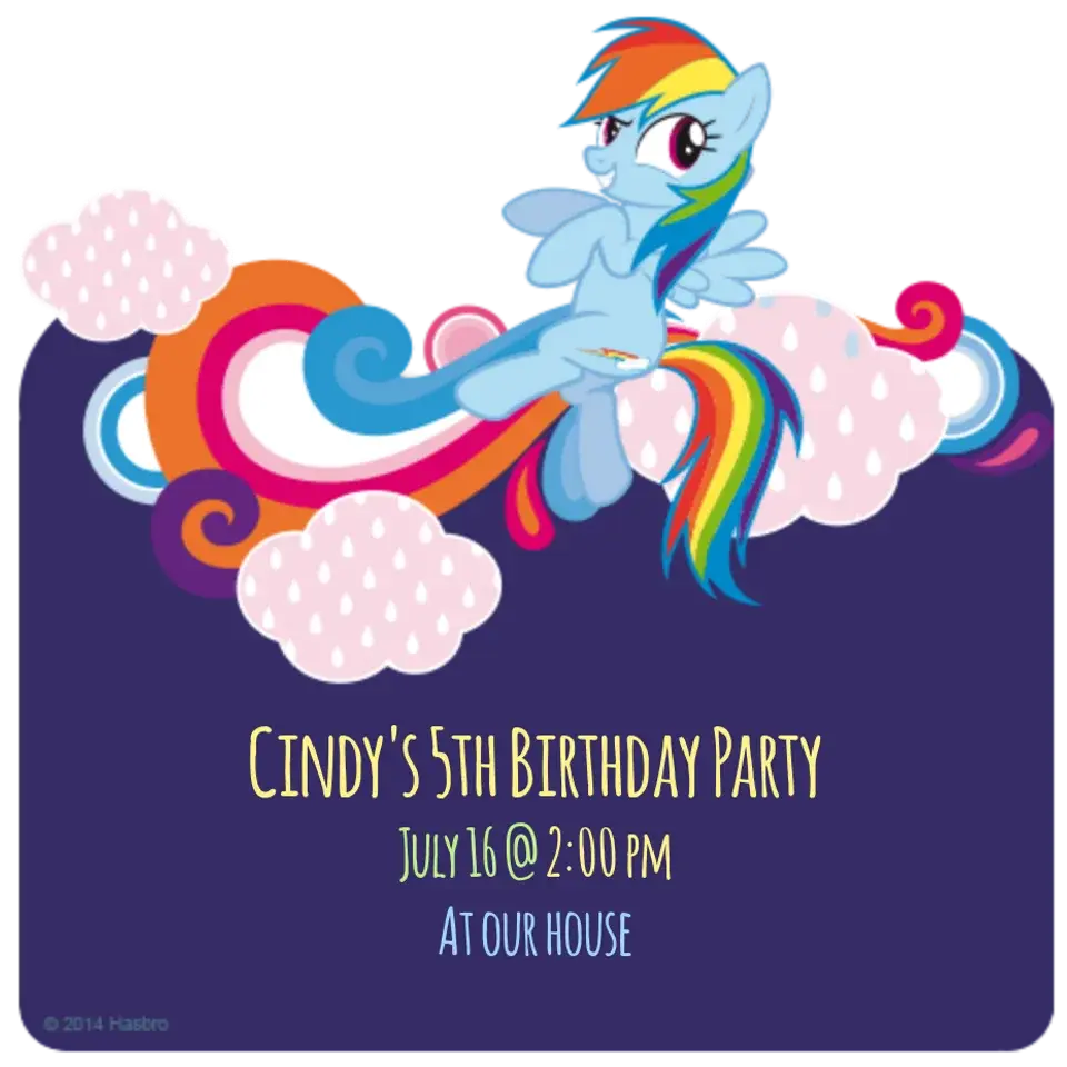 Rainbow Dash card