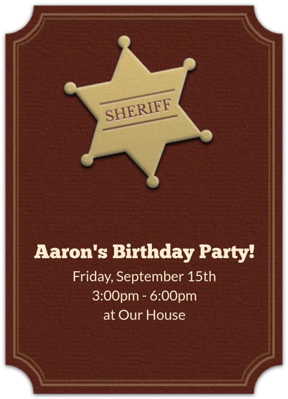 Sheriff card
