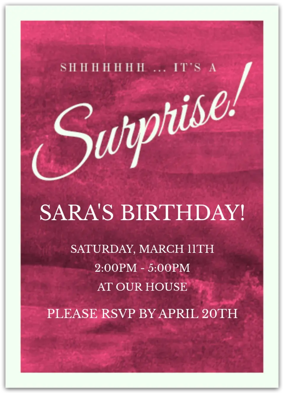 Surprise card