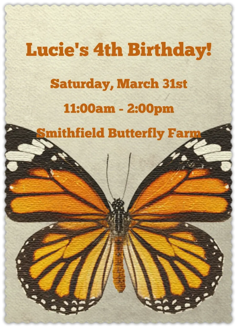 Butterflies card