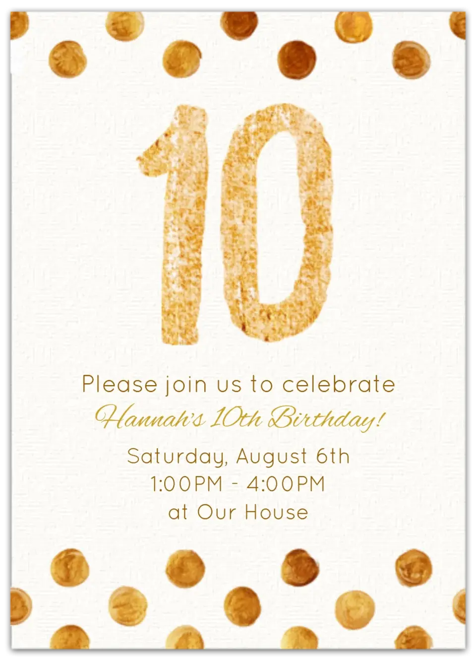 Golden 10 card