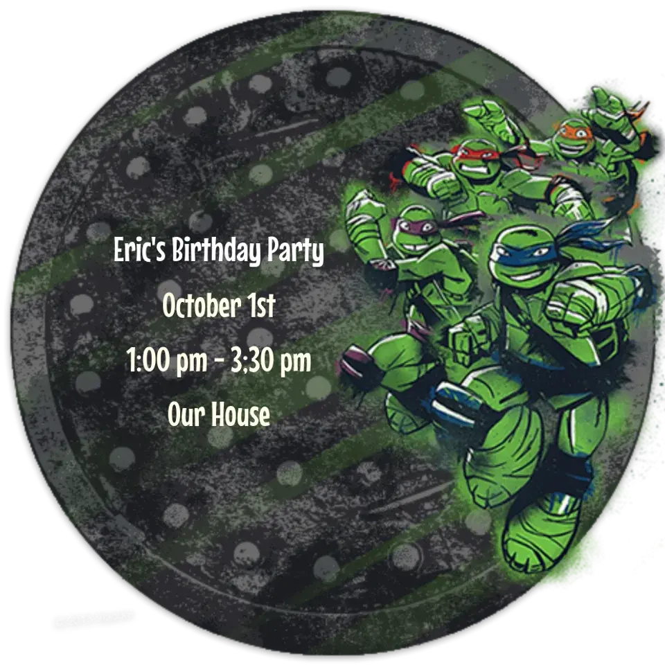 TMNT Sewer Cap card