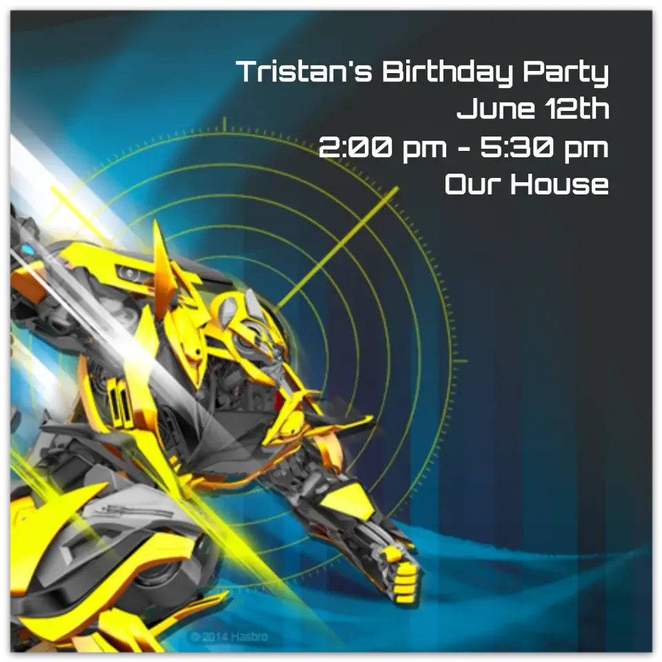 Bumblebee Square card
