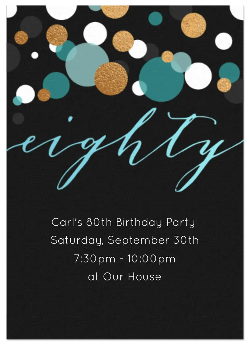 Eighty card