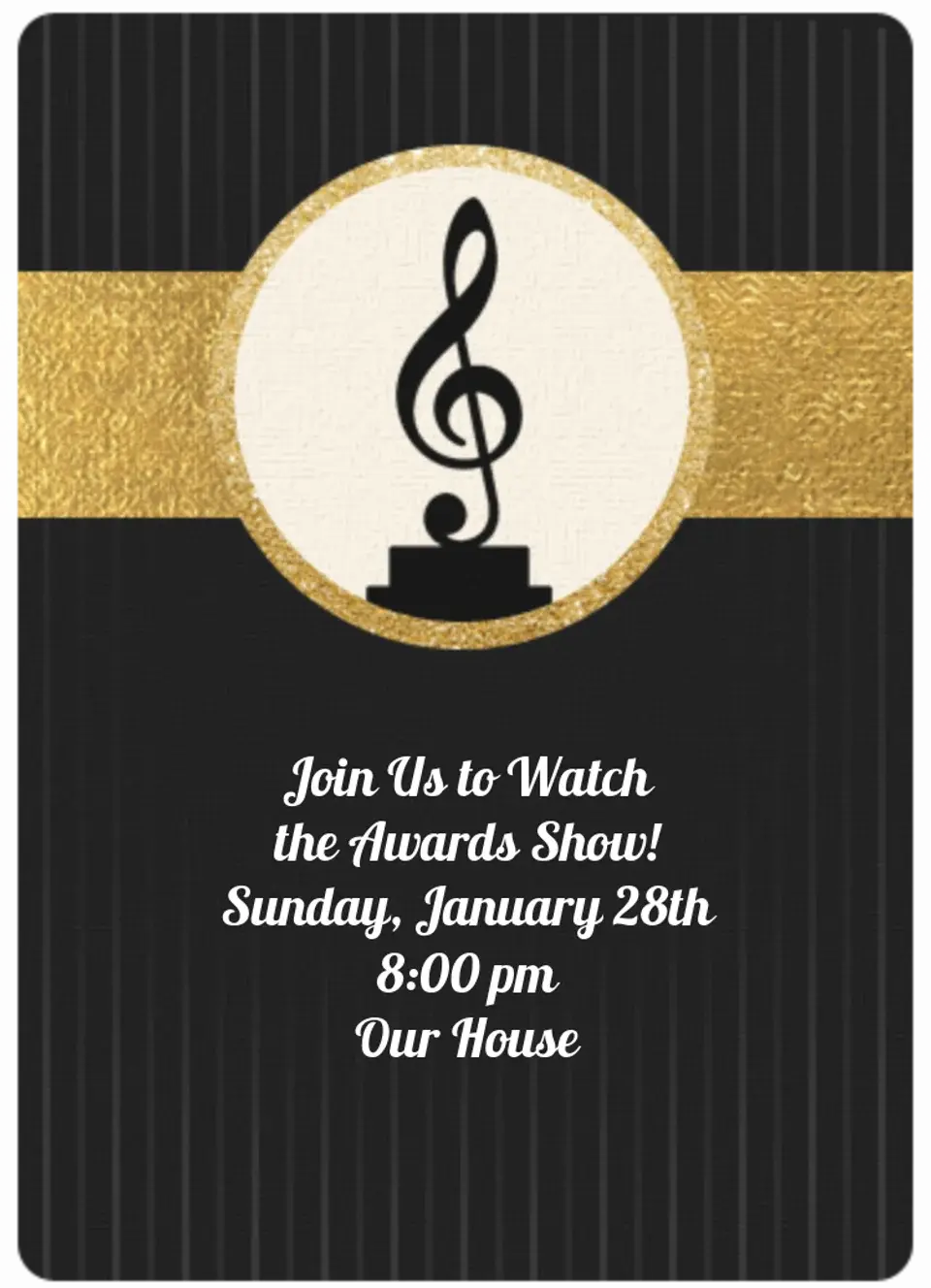 Music Award card