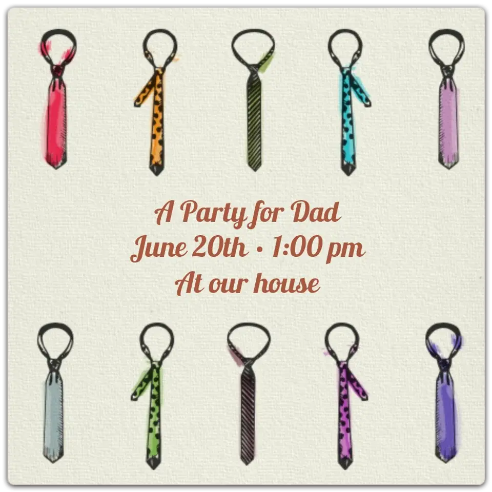 Tie Assortment card