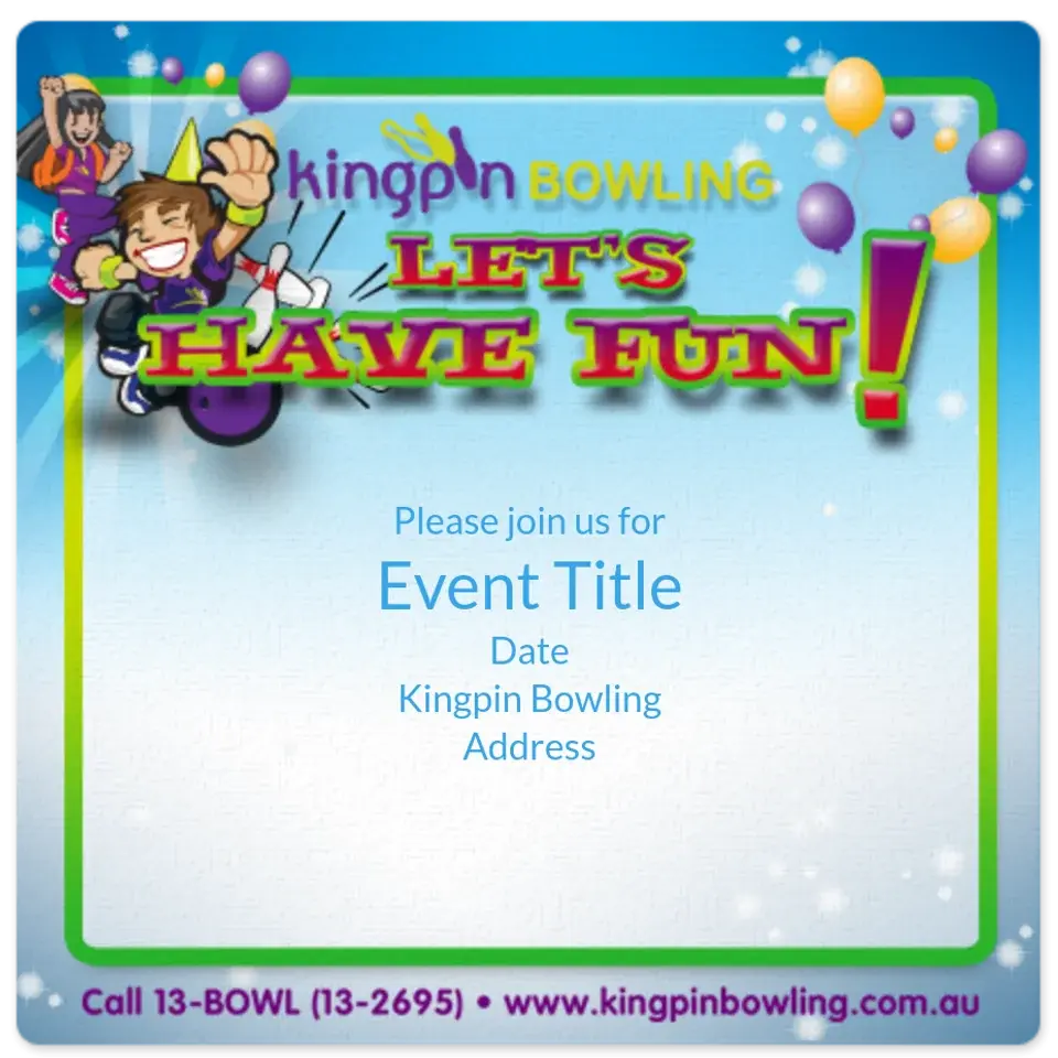 Kingpin Birthday Balloons card