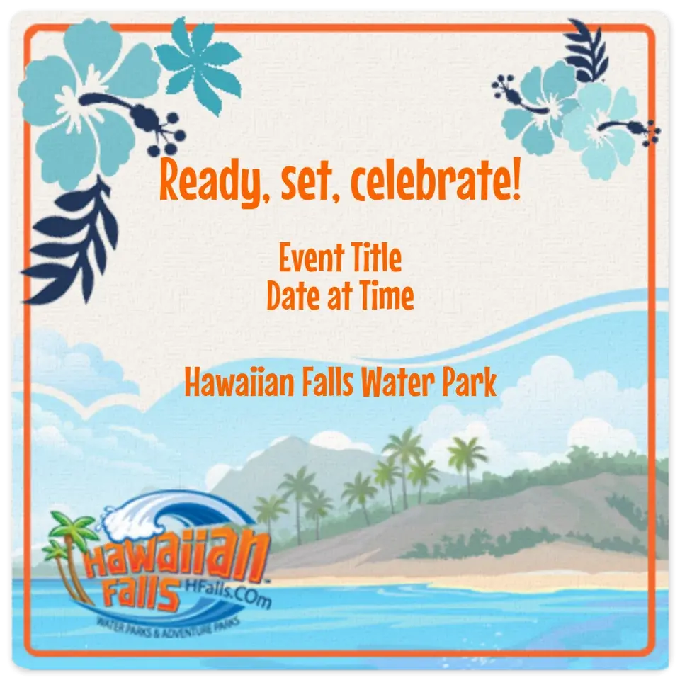 Hawaiian Falls card