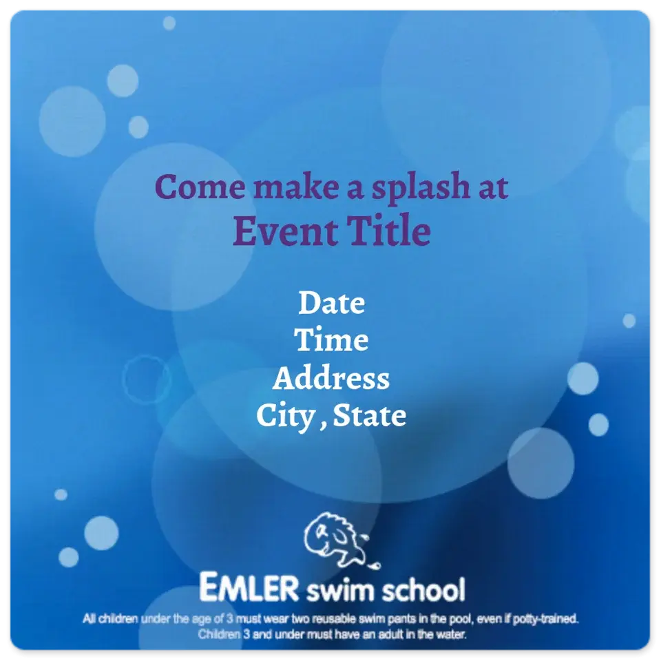 Emler Swim School card