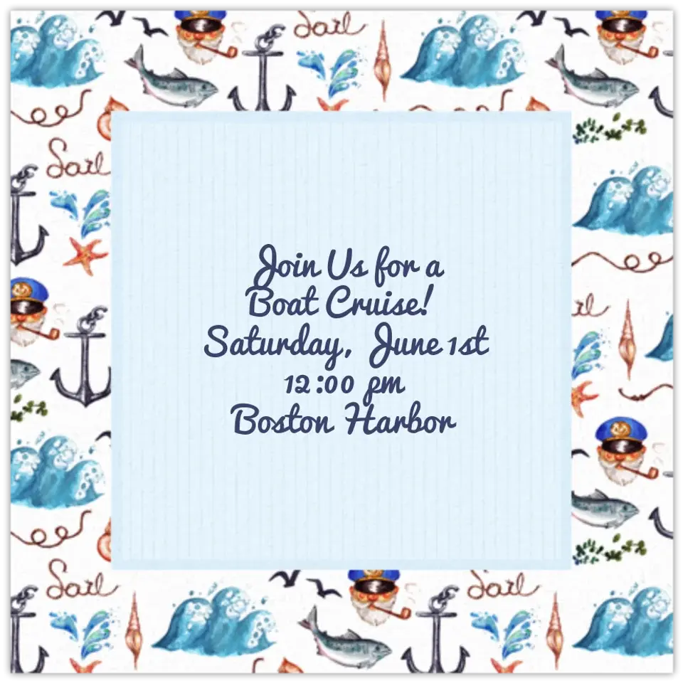 Seaside Stripes card