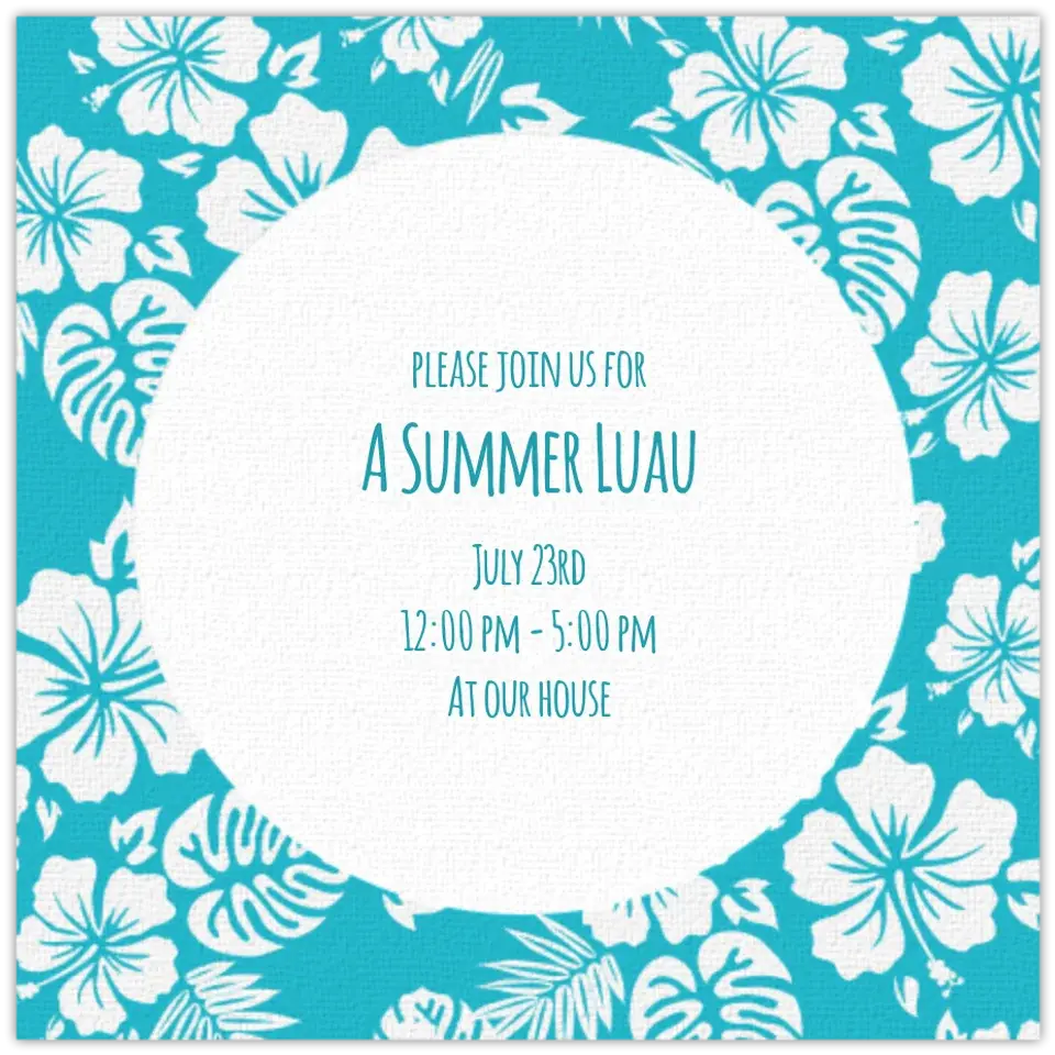 Hawaiian Pattern card