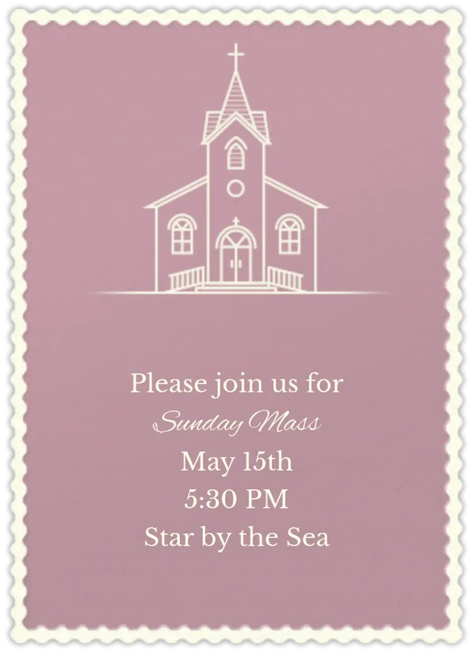 Church card image