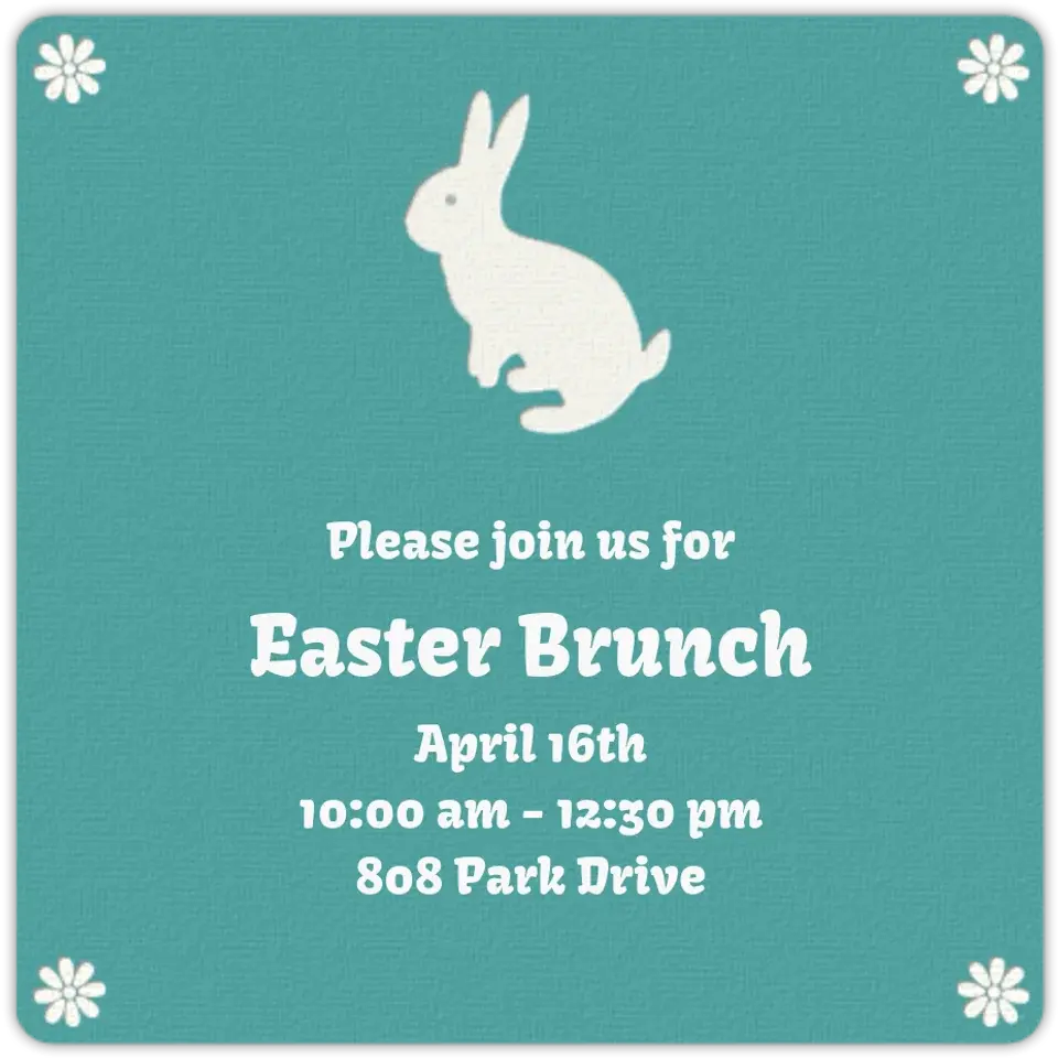 Easter Rabbit card