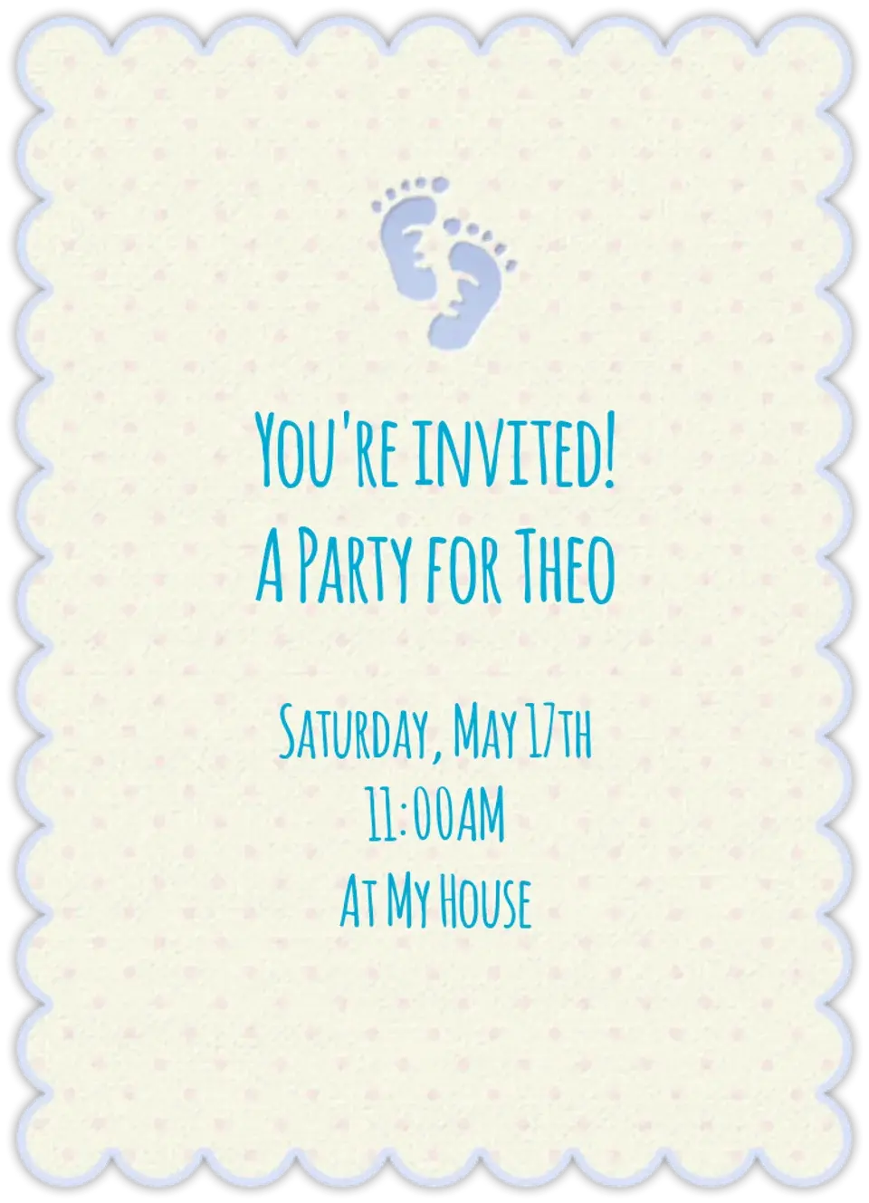 Baby Feet card