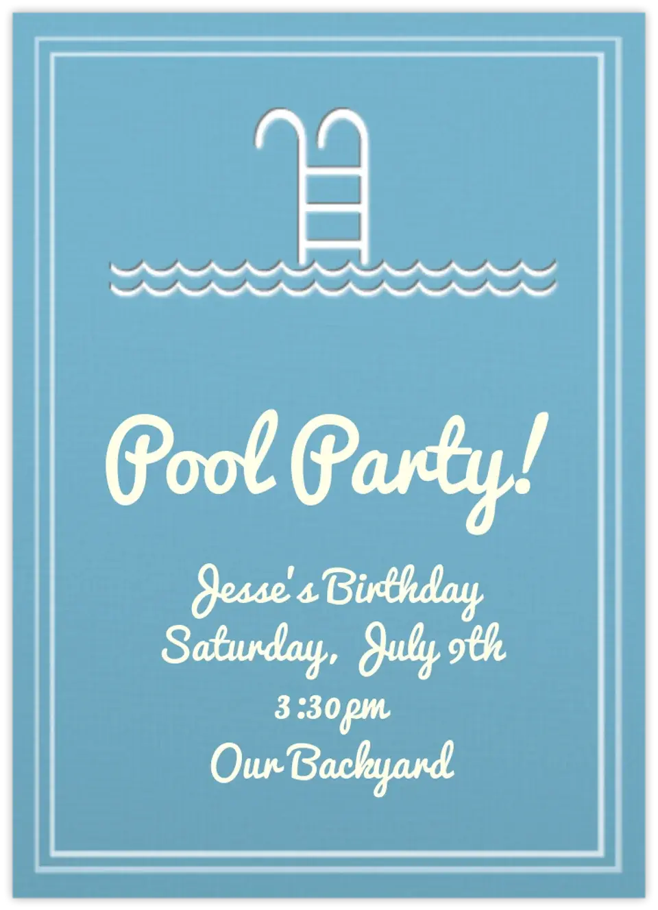 Pool Party card