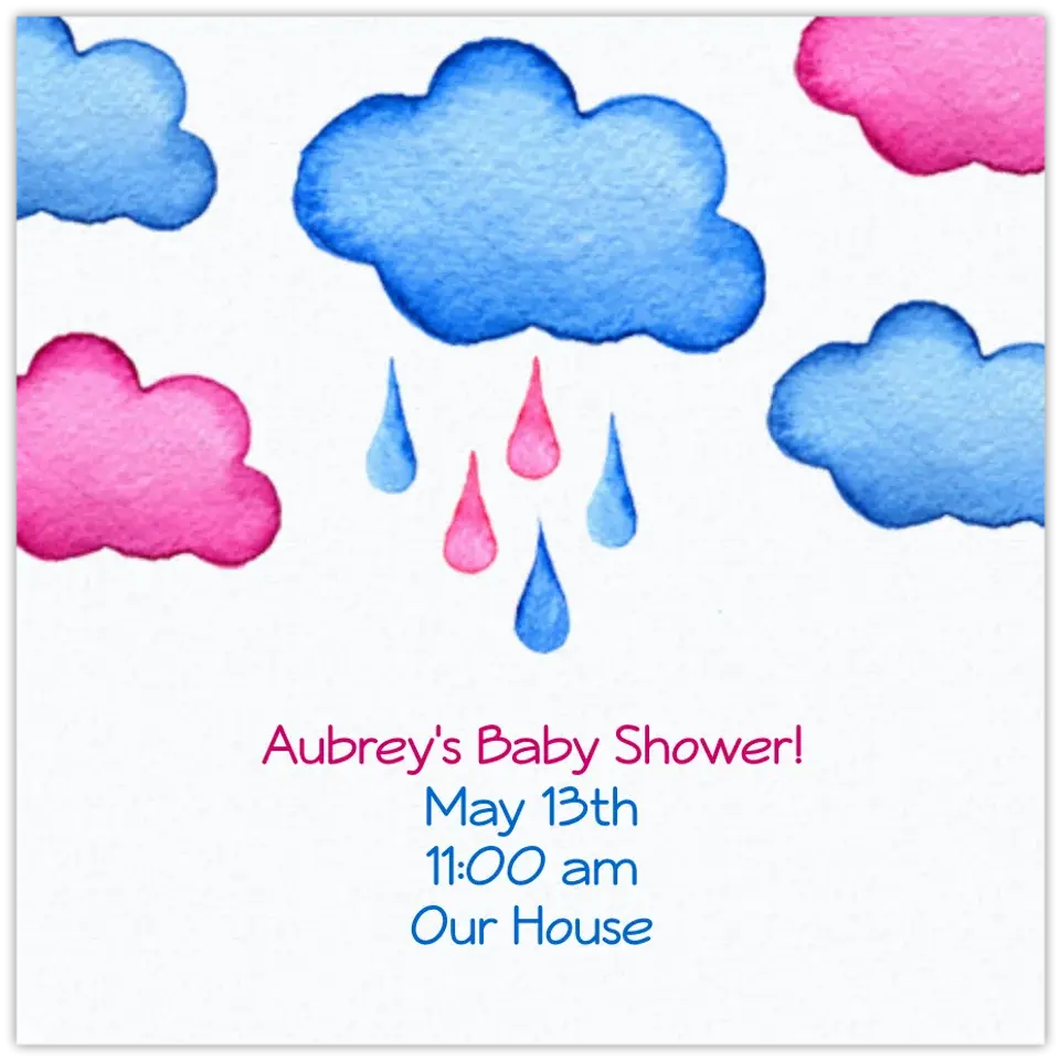 Raindrops card