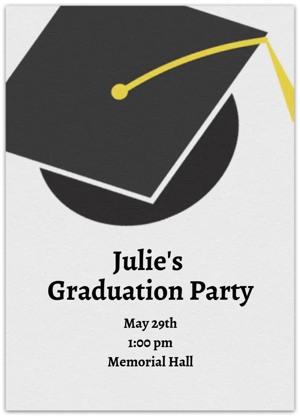Graduation Cap card