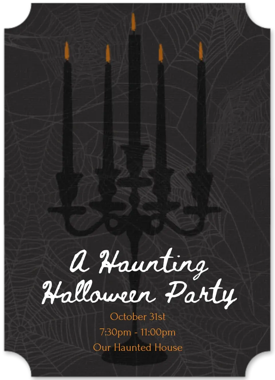 Ghostly Candelabra card
