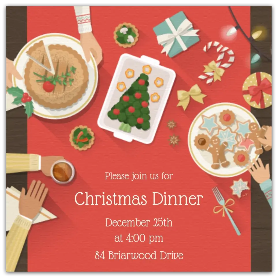Christmas Dinner Table card image