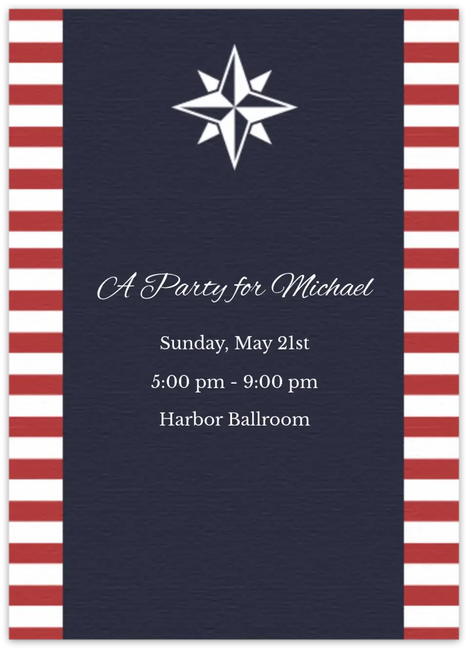 Nautical Star card