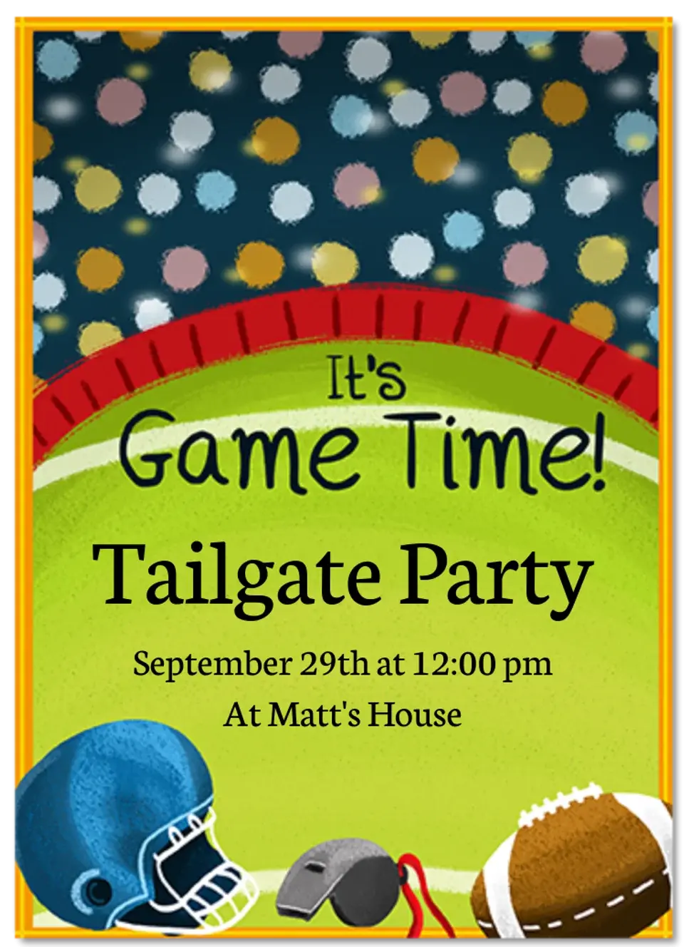 Football Stadium card