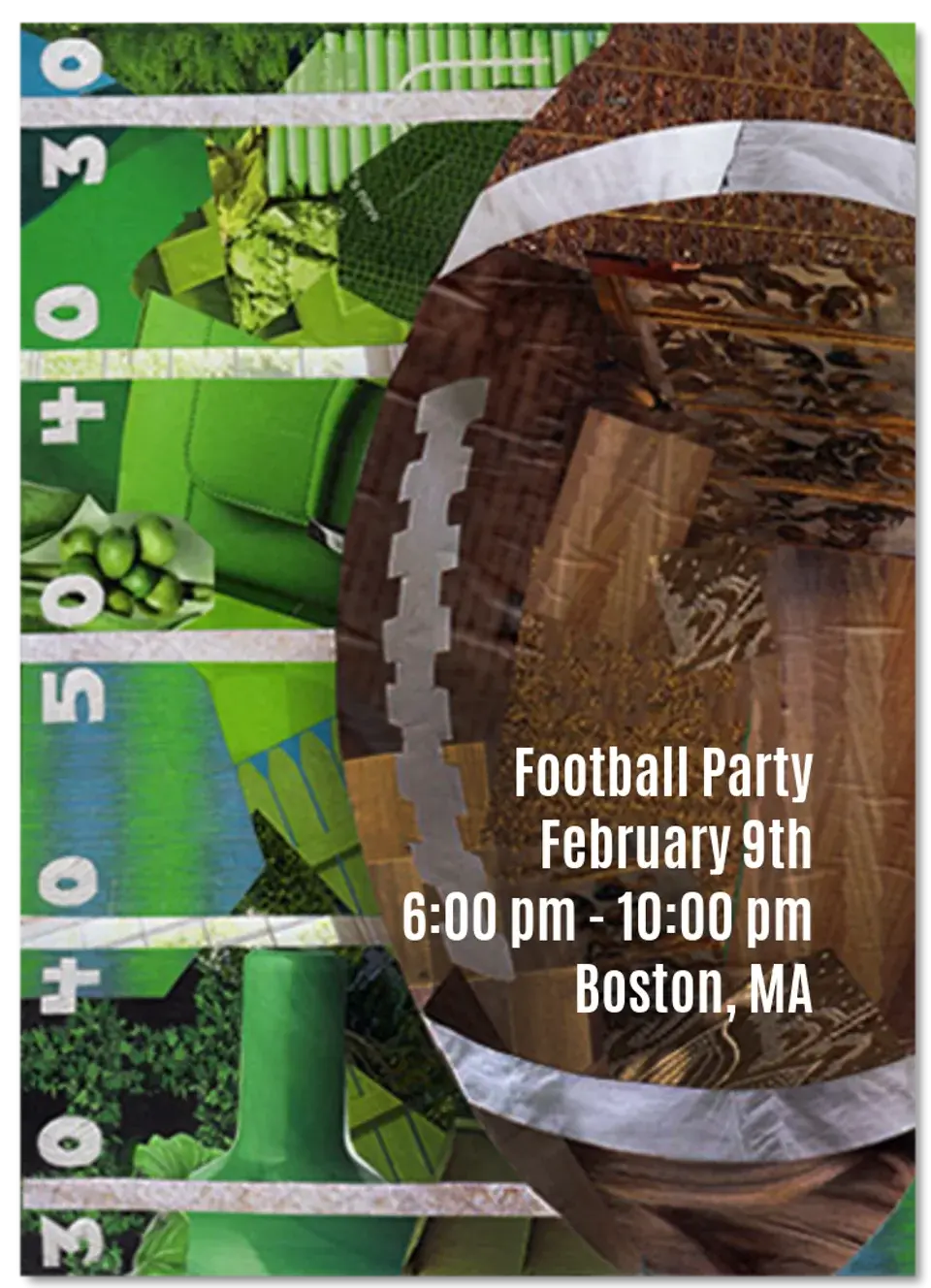 Football Collage card