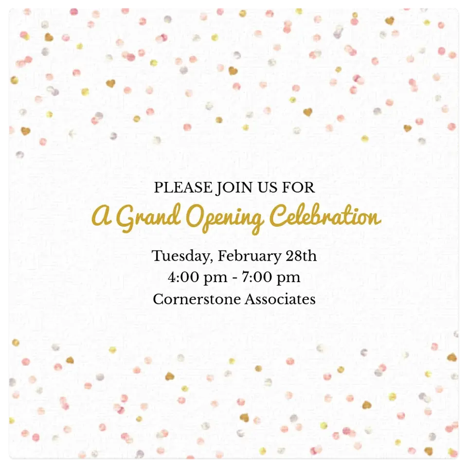 Business Grand Opening card