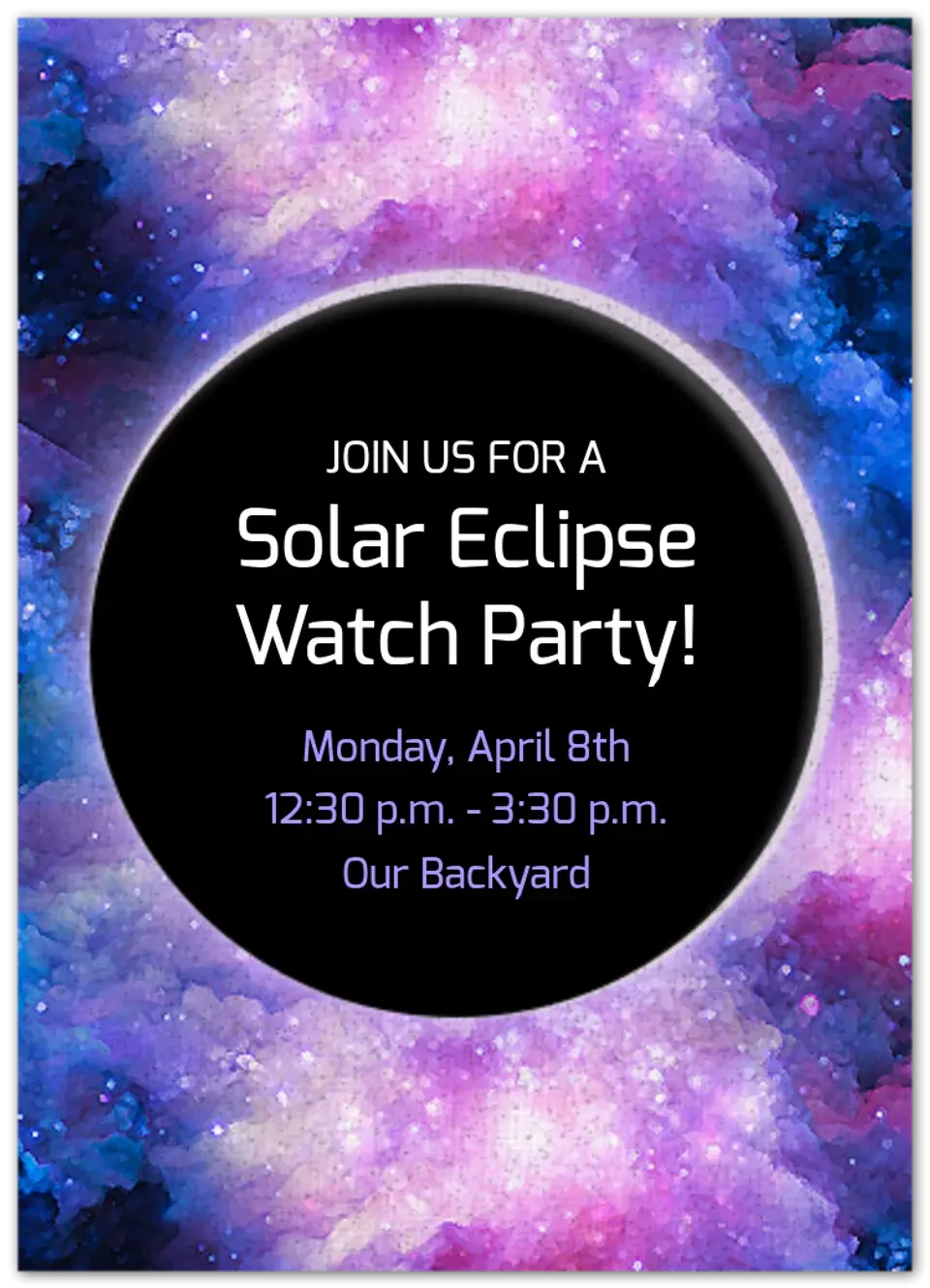 Solar Eclipse card