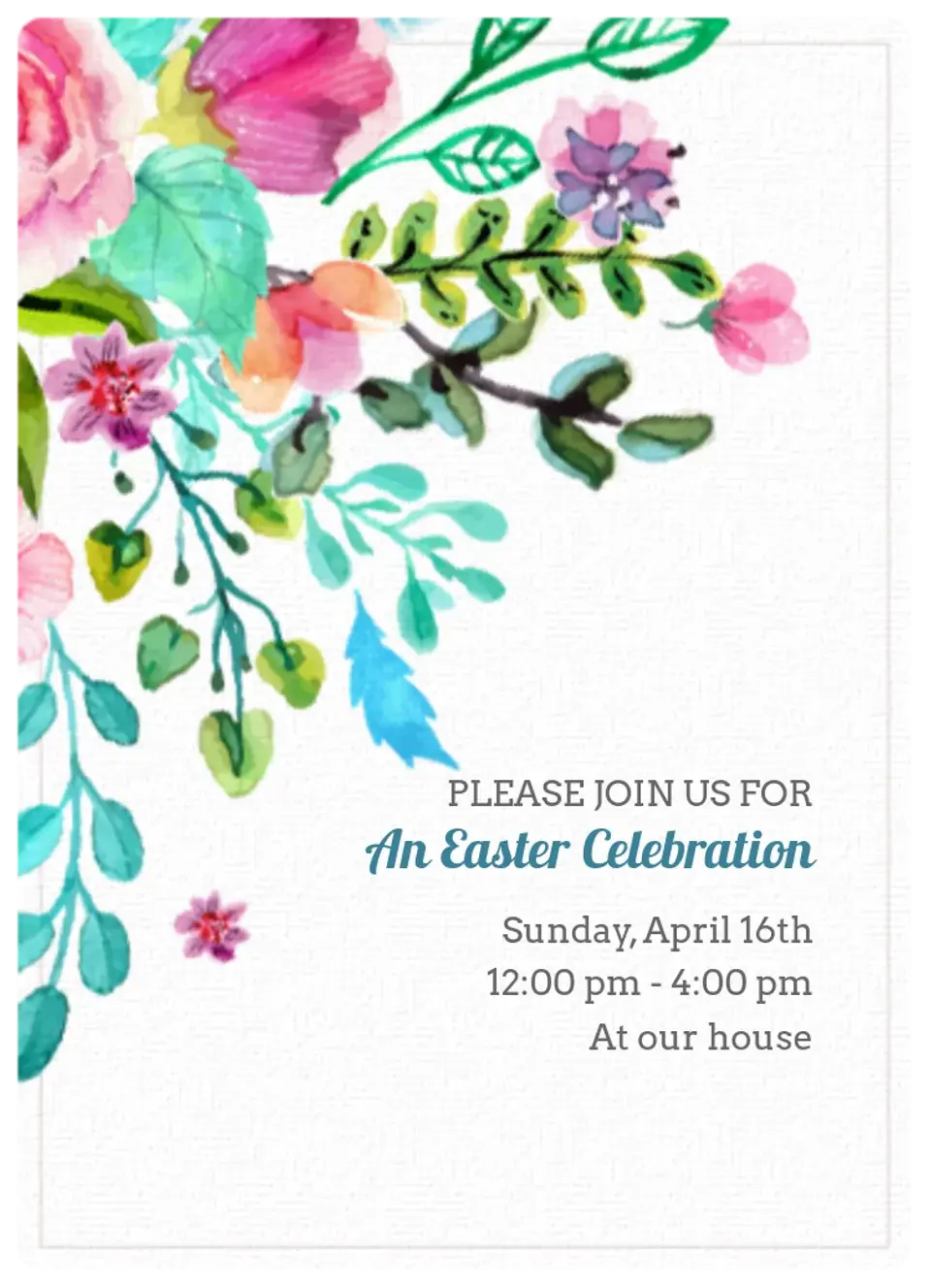 Rustic Easter card