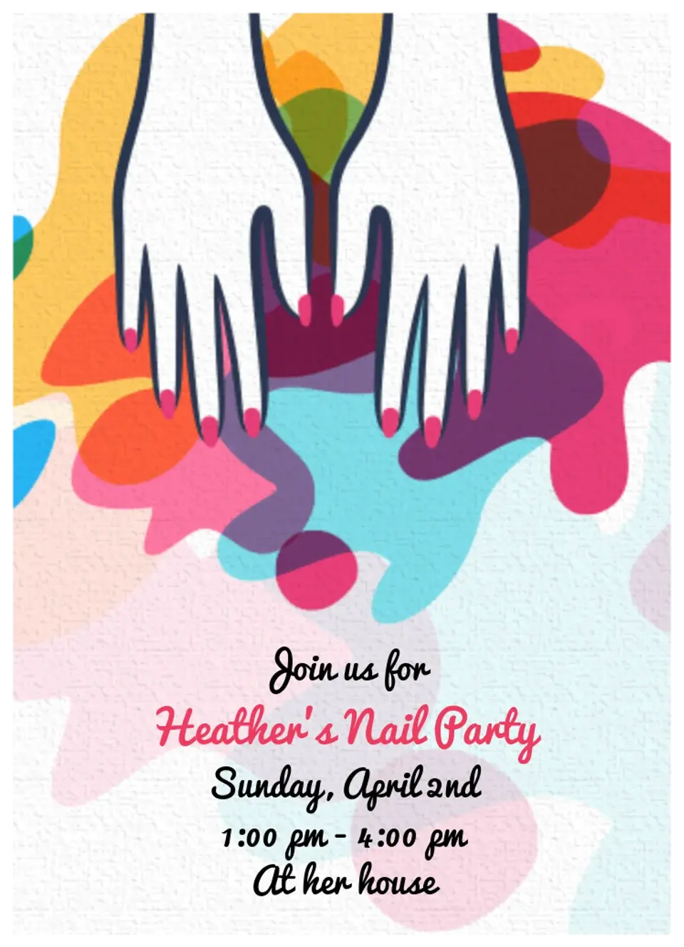 Nail Party card